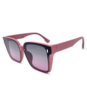Солнцезащитные очки Smakhtin'S eyewear & accessories, квадратные, оправа: пластик, поляризационные, с защитой от УФ, градиентные, для женщин, бордовый