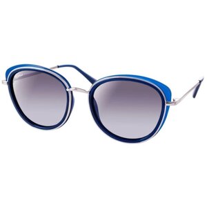 Солнцезащитные очки StyleMark, бабочка, оправа: металл, поляризационные, с защитой от УФ, градиентные, устойчивые к появлению царапин, для женщин, серый