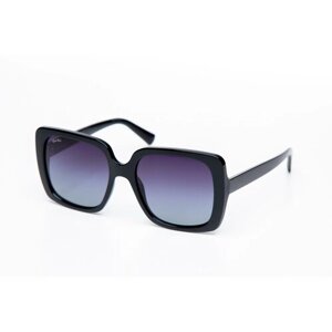 Солнцезащитные очки StyleMark, квадратные, устойчивые к появлению царапин, поляризационные, с защитой от УФ, градиентные, для женщин, черный