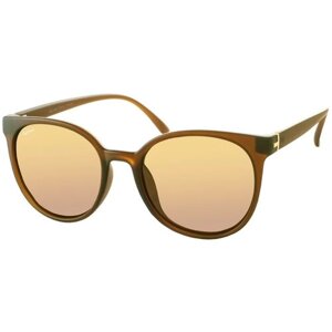 Солнцезащитные очки StyleMark, панто, поляризационные, с защитой от УФ, для женщин, коричневый