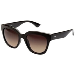 Солнцезащитные очки StyleMark, вайфареры, поляризационные, с защитой от УФ, градиентные, устойчивые к появлению царапин, для женщин, коричневый
