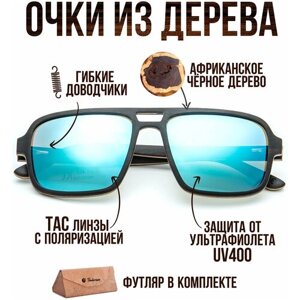 Солнцезащитные очки Timbersun, коричневый, голубой
