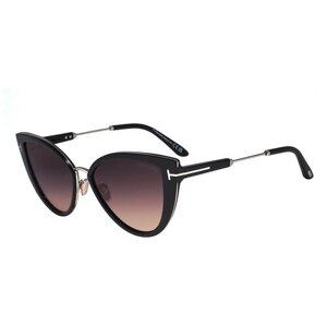 Солнцезащитные очки Tom Ford, бесцветный, черный
