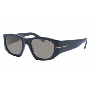 Солнцезащитные очки Tom Ford, прямоугольные, оправа: пластик, с защитой от УФ, серый