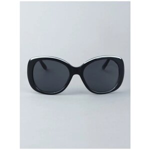 Солнцезащитные очки Tropical, стрекоза, оправа: пластик, с защитой от УФ, для женщин, черный
