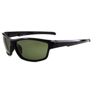 Солнцезащитные очки Tropical, узкие, оправа: пластик, спортивные, поляризационные, для мужчин, черный