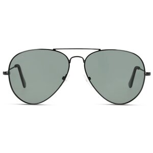 Солнцезащитные очки Unofficial, авиаторы, оправа: металл, черный