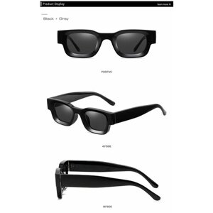 Солнцезащитные очки UV400 UVA/UVB, узкие, ударопрочные, складные, устойчивые к появлению царапин, поляризационные, с защитой от УФ, противоосколочные, черный