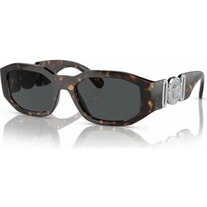 Солнцезащитные очки Versace, бабочка, оправа: пластик, с защитой от УФ, для мужчин, черепаховый
