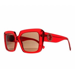 Солнцезащитные очки Versace, оправа: пластик, складные, красный