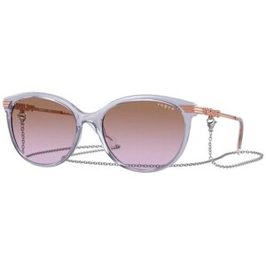 Солнцезащитные очки Vogue eyewear, бабочка, оправа: пластик, градиентные, для женщин, фиолетовый