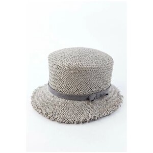 Соломенная шляпа мягкой формы Carolon, серый цвет, 56/59 размер