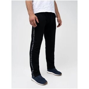 Спортивные штаны «Великоросс» черного цвета без манжета 44