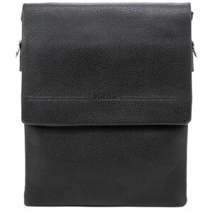 Сумка планшет Pellecon повседневная, искусственная кожа, вмещает А4, внутренний карман, черный