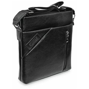Сумка планшет Status Bags, экокожа, регулируемый ремень, черный