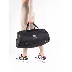 Сумка спортивная сумка-рюкзак LINKRIS, 32 л, 27х26х46 см, ручная кладь, отделение для обуви, водонепроницаемая, черный