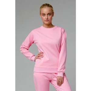 Свитшот Магазин Толстовок, силуэт прямой, средней длины, трикотажный, размер S-40-42-Woman-(Женский), розовый