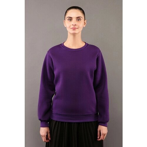 Свитшот Магазин Толстовок, силуэт прямой, средней длины, трикотажный, размер XS-38-40-Woman-(Женский), фиолетовый