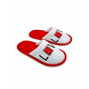 Тапочки ivshoes С-6ЖМ (пч)-МР, текстиль, размер 36-37, красный, белый