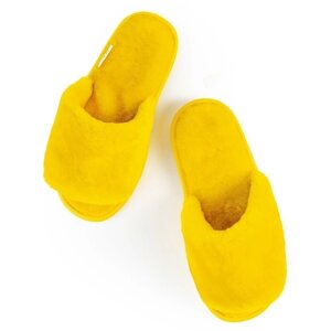 Тапочки LAMB BOTTI, натуральный мех, размер 39, желтый