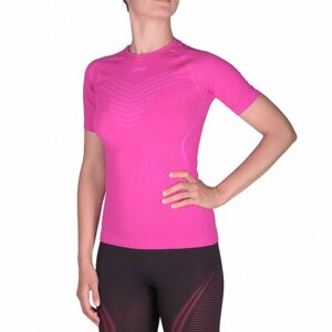 Термобелье футболка UTO, воздухопроницаемое, влагоотводящий материал, быстросохнущее, плоские швы, размер L, розовый