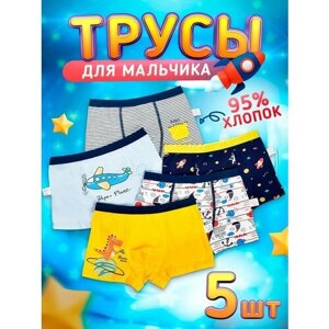 Трусы боксеры , 5 шт., размер XL, мультиколор