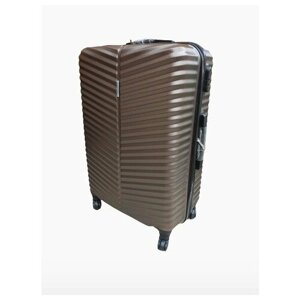 Умный чемодан БАОЛИС, ABS-пластик, 77 л, коричневый