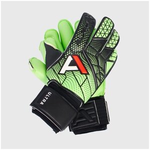 Вратарские перчатки AlphaKeepers, регулируемые манжеты, размер 7.5, зеленый