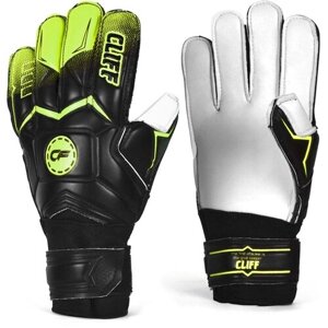 Вратарские перчатки Cliff, регулируемые манжеты, размер 5, желтый, черный