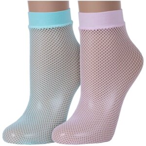 Женские носки Conte укороченные, размер 23-25, мультиколор