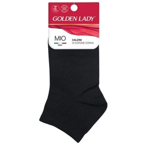Женские носки Golden Lady укороченные, нескользящие, размер 39-41, черный