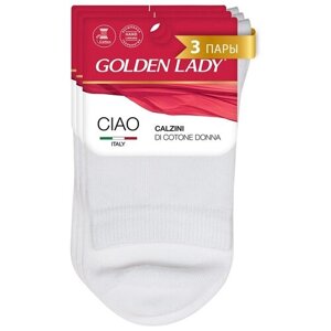 Женские носки Golden Lady высокие, размер 35-38, белый