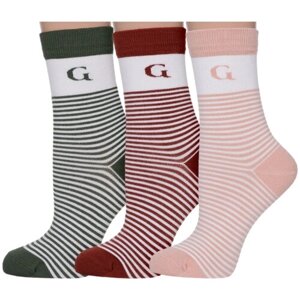 Женские носки Grinston укороченные, размер 23, мультиколор