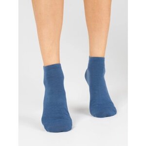 Женские носки Красная Ветка укороченные, фантазийные, размер 23-25, синий