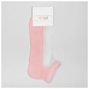 Женские носки Minaku, размер 22-24 см (35-38), розовый