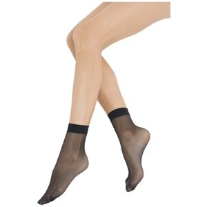 Женские носки MiNiMi средние, капроновые, 20 den, размер 0 (one size), черный
