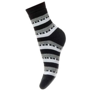 Женские носки Ростекс средние, фантазийные, на Новый год, размер 23-25, черный