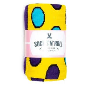 Женские носки Socks'N'Roll, фантазийные, размер 25, желтый