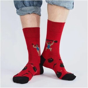 Женские носки St. Friday средние, размер 34-37, красный