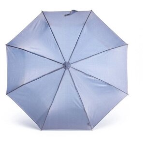 Зонт Airton, автомат, 3 сложения, купол 98 см., 8 спиц, чехол в комплекте, фиолетовый, голубой