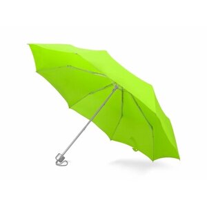 Зонт механика, 3 сложения, для женщин, зеленый