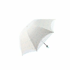 Зонт механика, 3 сложения, купол 93 см, 8 спиц, чехол в комплекте, в подарочной упаковке, для женщин, голубой