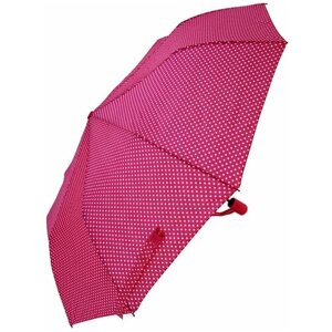 Зонт Rainbrella, полуавтомат, 3 сложения, купол 100 см, 10 спиц, система «антиветер», чехол в комплекте, для женщин, розовый