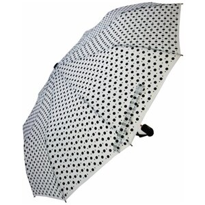 Зонт-шляпка Rainbrella, полуавтомат, 3 сложения, купол 101 см., 10 спиц, система «антиветер», чехол в комплекте, для женщин, белый