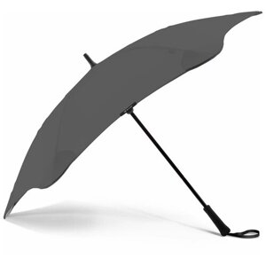 Зонт-трость Blunt, механика, купол 120 см, 6 спиц, система «антиветер», серый, черный