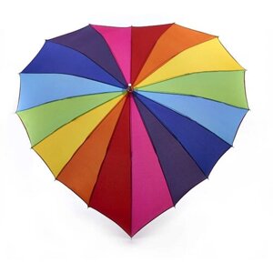 Зонт-трость FULTON, механика, купол 100 см., 16 спиц, для женщин, мультиколор