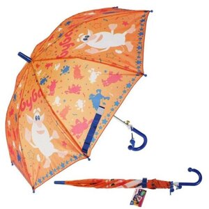 Зонт-трость Играем вместе, полуавтомат, купол 67 см., оранжевый, мультиколор