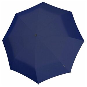 Зонт-трость Knirps, механика, купол 130 см., 8 спиц, синий
