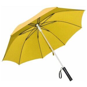 Зонт-трость механика, 2 сложения, купол 103 см., 8 спиц, желтый
