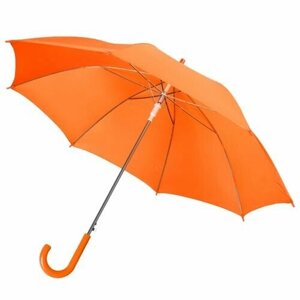 Зонт-трость molti, полуавтомат, 8 спиц, для женщин, оранжевый